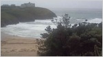 Poldhu Cove webcam by Seaside Cottages on the Lizard,  on the south coast of  Cornwall