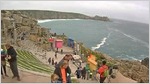 Porthcurno webcam from the Minack Theatre on the south coast of Cornwall