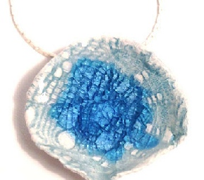 Blue Dew Porcelain Necklace