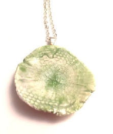 Apple Green Porcelain Necklace